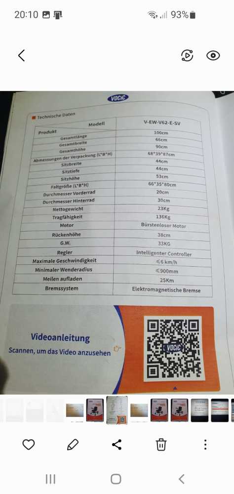Foto Elektrorollstuhl faltbar