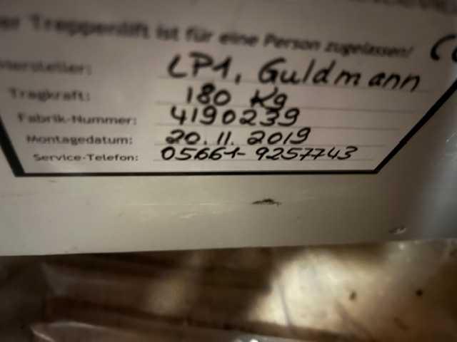 Foto Plattformlift Stepless Guldmann LP1 zu verkaufen