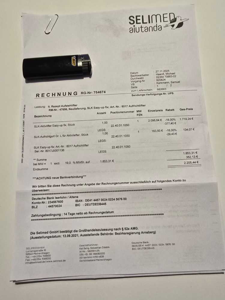 Foto Aufstehlifter SLK Eazy-up