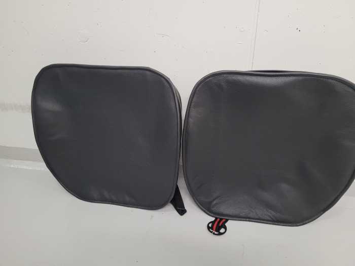 behindertengerechtes-auto-gebraucht 2 Stück Auto Sitzauflagen Schwarz KFZ Nappaleder S