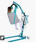 Foto AKS foldy Patientenlifter mit Standardtransportbü