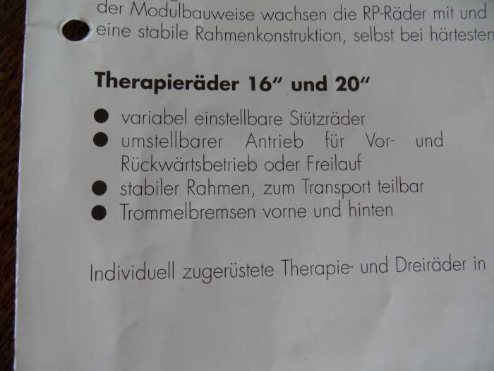 Foto Therapierad für Kinder