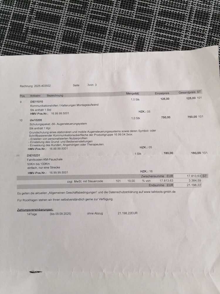 Foto Human Talk T13D baujahr 2025 mit Rechnung