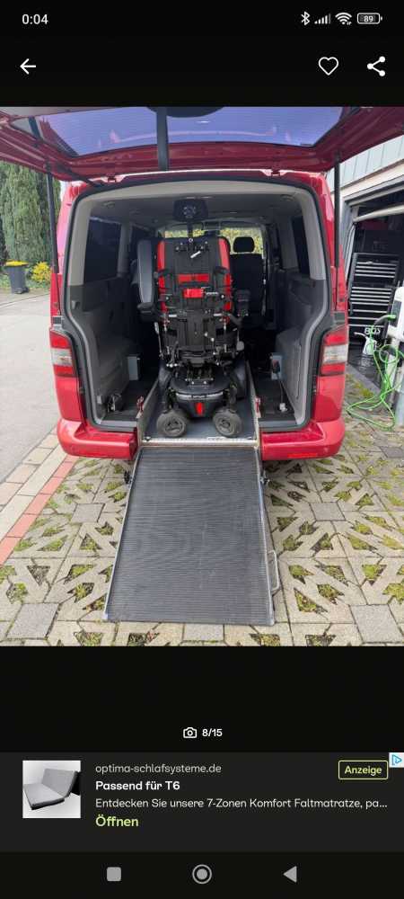 Foto VW T5 2.5TDI Shuttle, m. Rollstuhlrampe