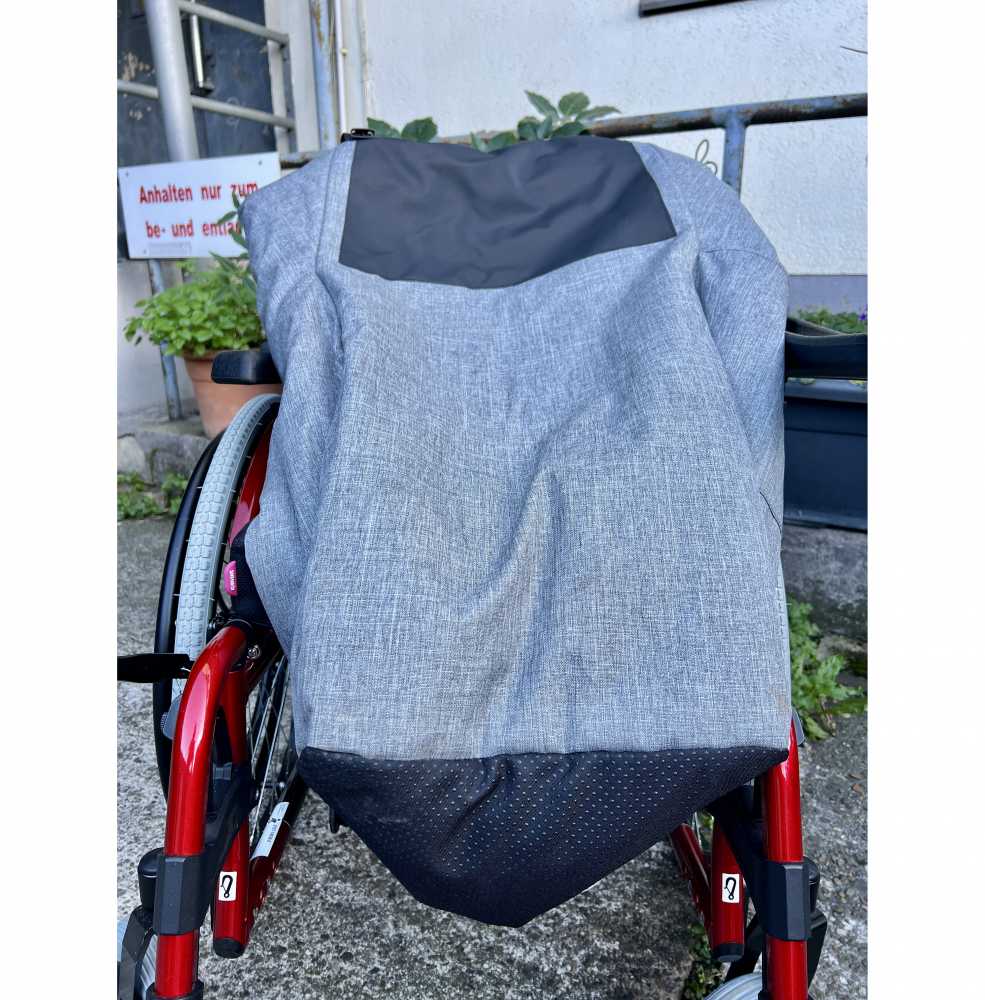 Foto Lammfell-Fußsack für Rollstuhl