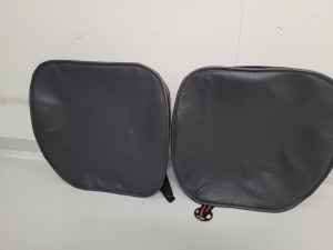 Foto 2 Stück Auto Sitzauflagen Schwarz KFZ Nappaleder S