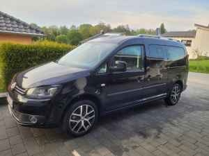 Behindertengerechtes Auto: VW Caddy Maxi Rollstuhlkran 7 Sitzer Standheizung