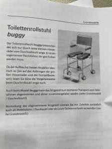 Hilfsmittel: Travel Mobiltoilette/Duschrollstuhl