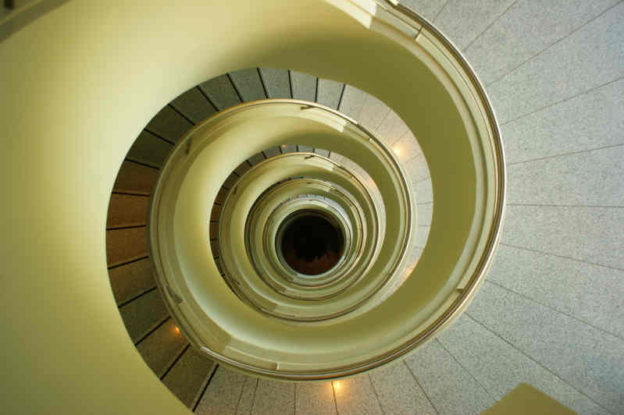 Treppenhaus von oben