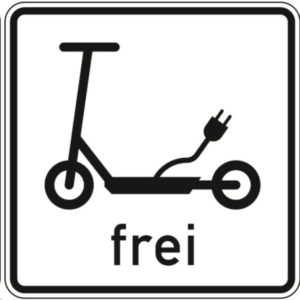 Verkehrszeichen E-Scooter.